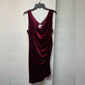 Sam Edelman Red Ruched Sheath Dress